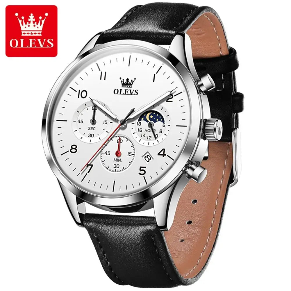 OLEVS 2882 Men’s Watch – Classic Multi-Function Quartz Timepiece
