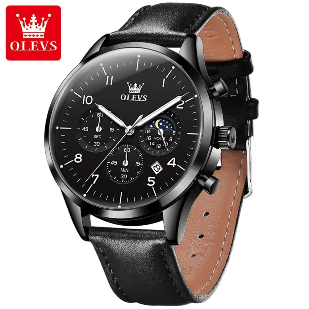 OLEVS 2882 Men’s Watch – Classic Multi-Function Quartz Timepiece