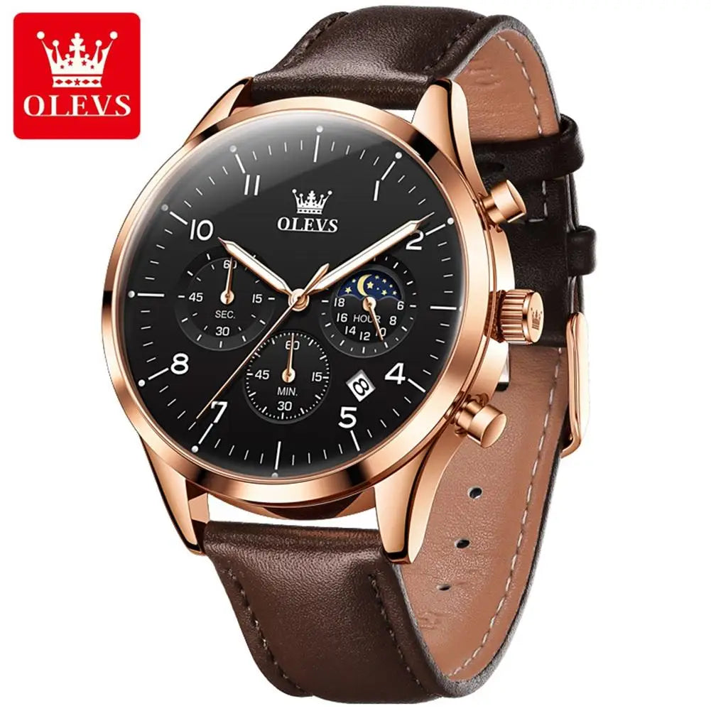 OLEVS 2882 Men’s Watch – Classic Multi-Function Quartz Timepiece
