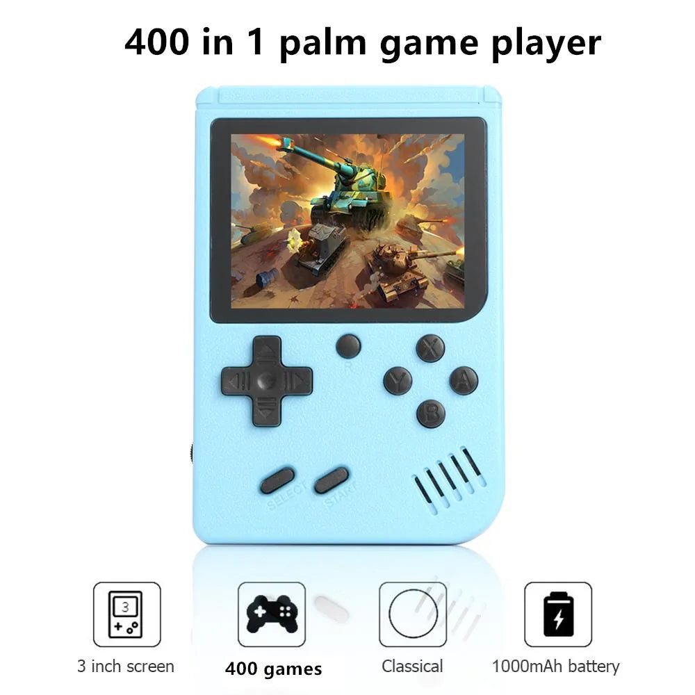Portable 400-in-1 Retro Game Player – 8-Bit Mini Console for Boys Color LCD Screen Games